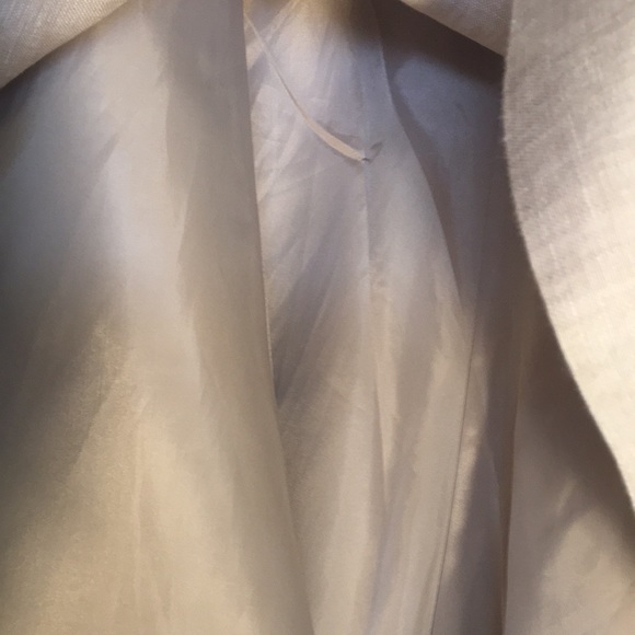 KATHRINE BARCLAY 100% Natural Linen Fully Lined 10 Gore Skater Skirt Side Zipper - Picture 8 of 15